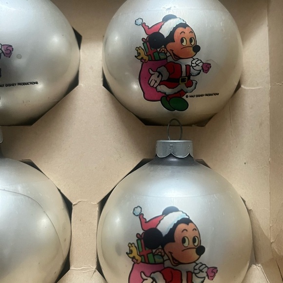 6 Vintage Alderbrook Disney Glass Ornaments (Mickey) in original packaging - Picture 7 of 10